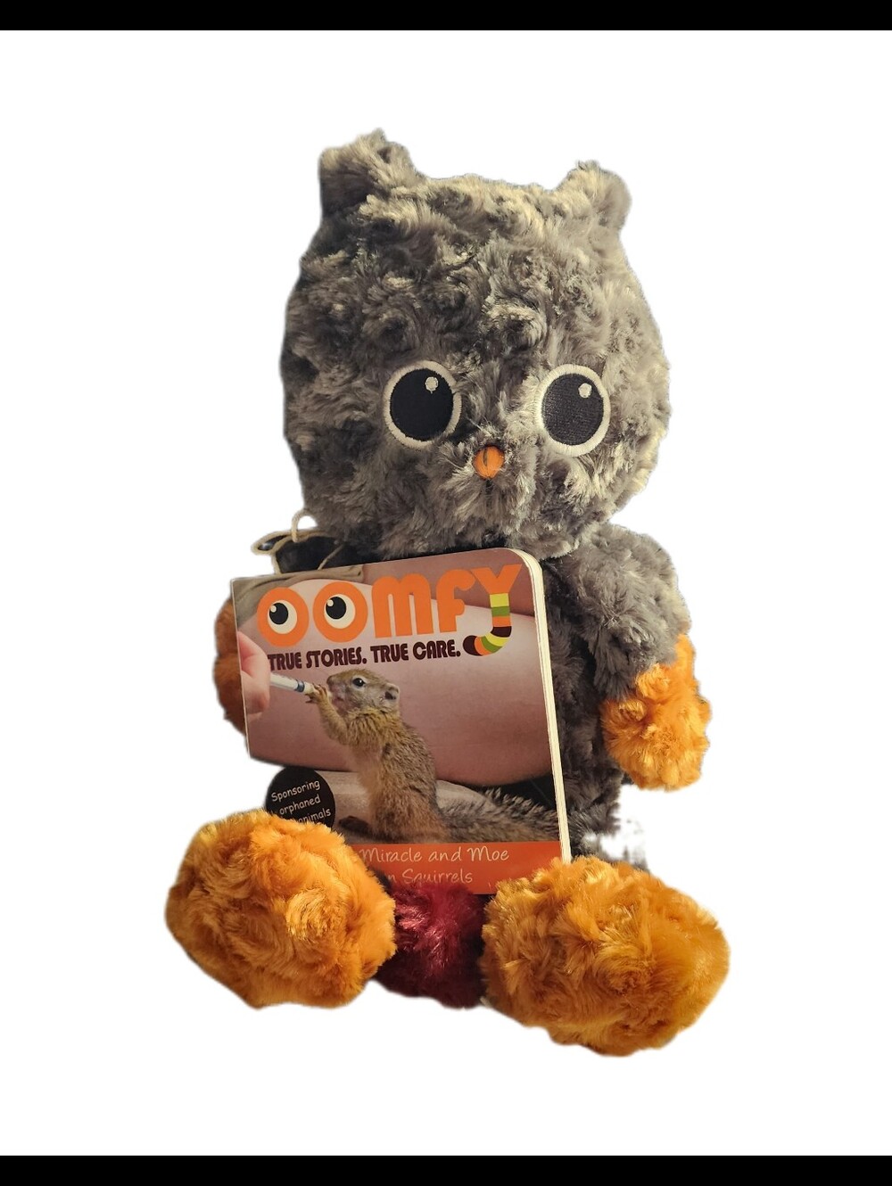 Oomfy Plush Owl & True Stories Book Set - "Miracle and Moe"